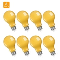 Golden Yellow 2PK, ST64 AmeriLuck Pinecone Shape Fairy LED Light Bulb Waterproof for Outdoor Use 